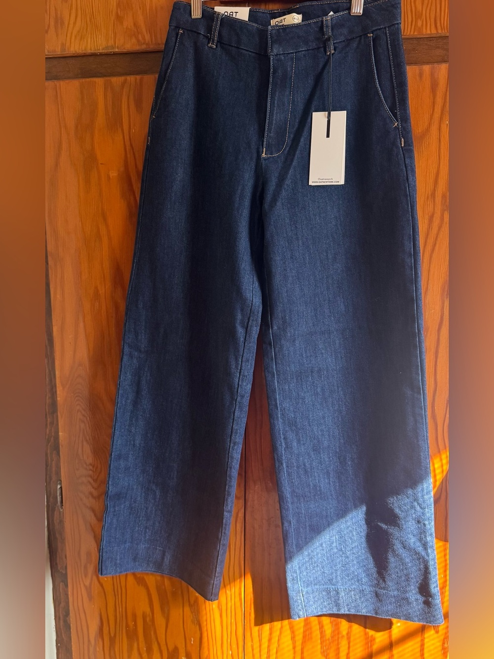 Oat New York Indigo Wide-Leg Jeans